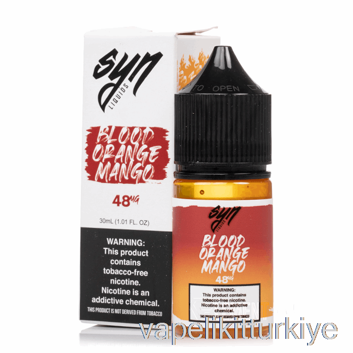 Vape Elektronik Sigara Kan Portakalı Mango - Syn Tuzları - 30ml 24mg